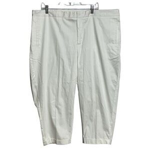 Catherines NWT White‎ Secret Slimmer Capri Pants Stretch Women’s Size 24W